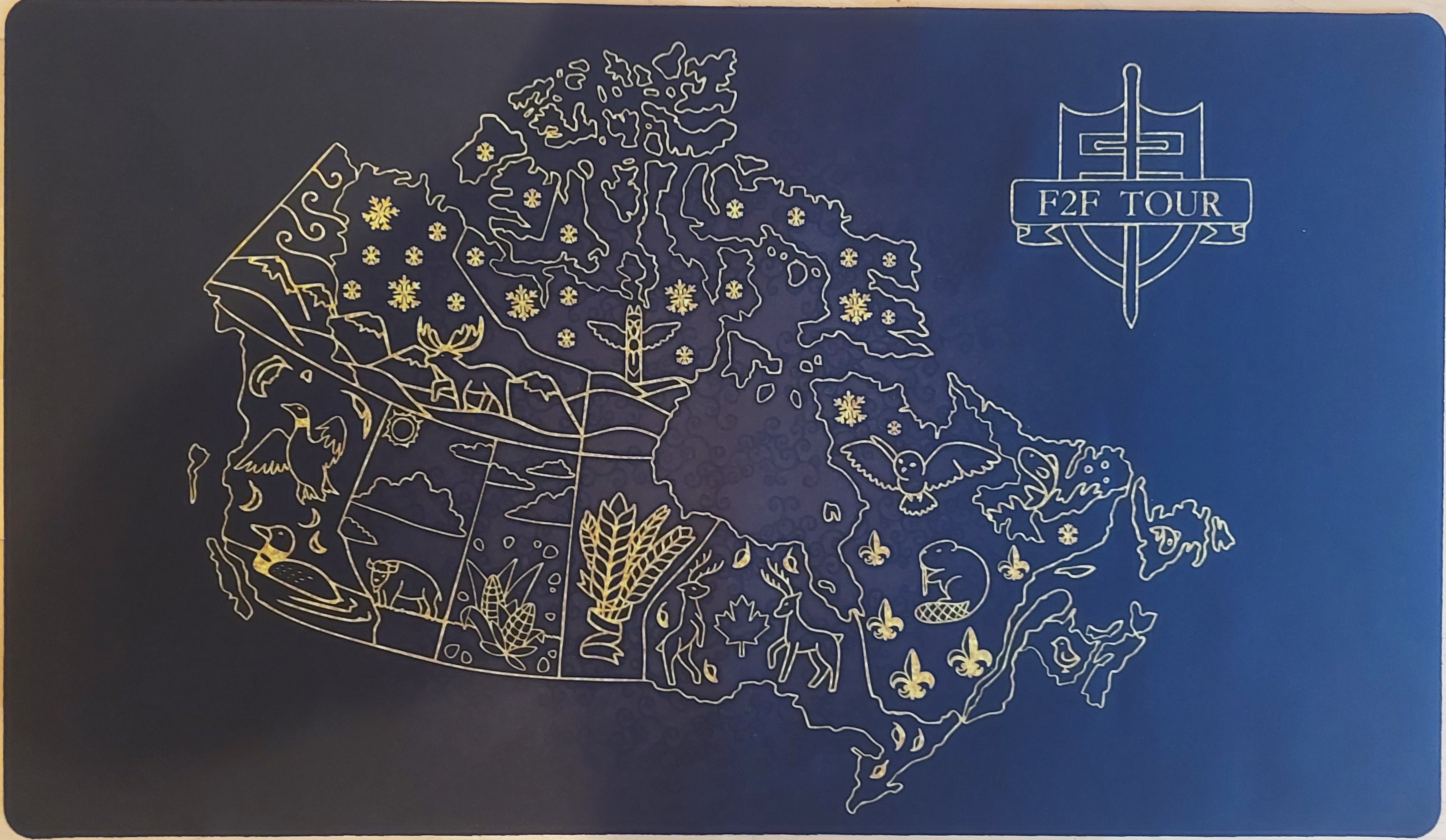 F2F Tour MTG Map of Canada Playmat